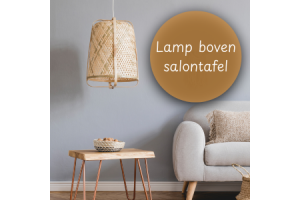 blog lamp boven salontafel