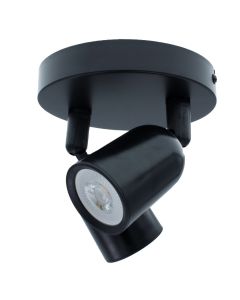 Plafondlamp Mat Zwart voor 2x GU10 LED lamp (niet inbegrepen)