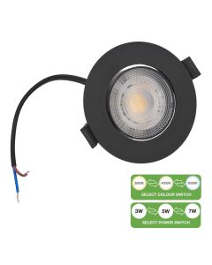 LED Spot Switch 3W-7W 220-500lm 830-865 38° TP Zwart