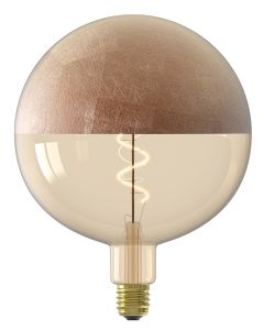 Calex LED XXL Kopspiegel Craquele Copper Kalmar E27 4W 100lm 1800K Dimbaar