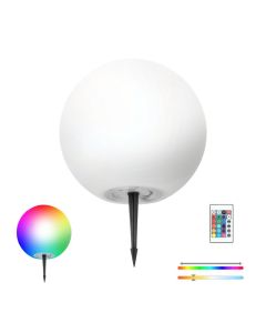 Solar Tuinlamp LED GARDEN BALL Ø30cm RGB + 3000K – op zonne-energie – met afstandsbediening – IP44 – Kobi Design
