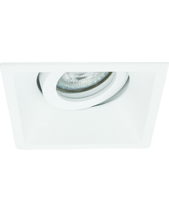 GU10 LED Inbouwspot Armatuur SKE Square Wit Kantelbaar Zaagmaat 80mm