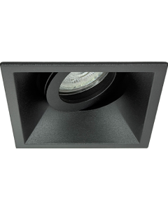 GU10 LED Inbouwspot Armatuur SKE Square Zwart Kantelbaar Zaagmaat 80mm