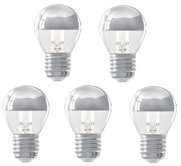 verkopen Harden Recyclen 5 stuks Calex LED kopspiegellamp Zilver E27 3.5W 2700K Dimbaar |  SameLight.nl