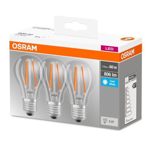 Nadruk navigatie verkiezen 3 stuks Osram LED lamp E27 6.5W 4000K helder niet dimbaar | SameLight.nl