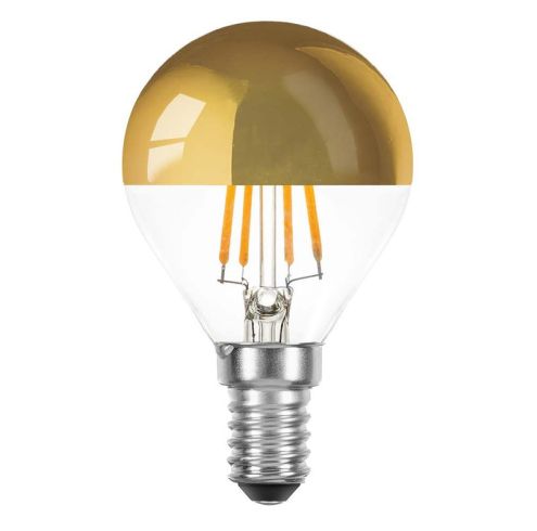 Amerikaans voetbal passend hardop Ledmaxx led kopspiegellamp goud E14 4W 2200K | SameLight.nl