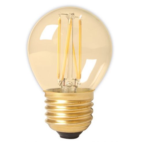 Bijdrage terwijl Kenmerkend Calex LED kogellamp E27 3.5W 2100K Goud dimbaar | SameLight.nl