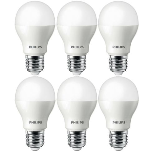 Microprocessor het ergste Tegenstander 6 stuks Philips LED lamp E27 4W 6500K | SameLight.nl