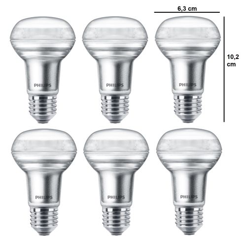 ernstig Altijd Onafhankelijk 6 stuks Philips LED reflectorlamp R63 E27 3W 2700K Niet dimbaar |  SameLight.nl