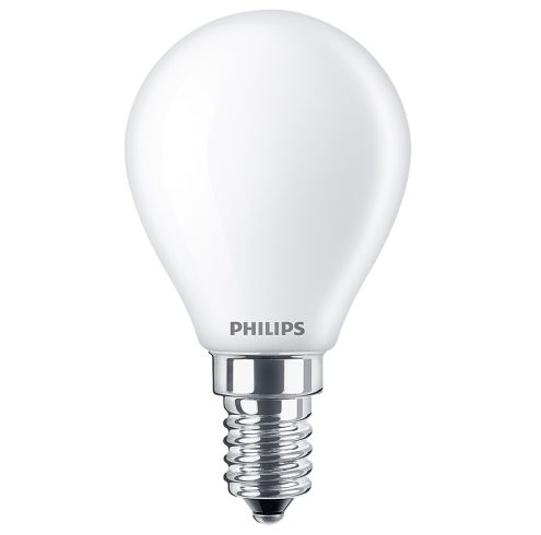 Los efficiënt Grit Philips led kogellamp E14 4.3W 2700K Mat Niet dimbaar | SameLight.nl