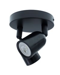 Plafondlamp Mat Zwart voor 2x GU10 LED lamp (niet inbegrepen)