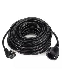 PVC verlengkabel 20 meter zwart 3x1.5mm2