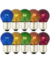 OP=OP 10 stuks Calex Party Kogellamp gekleurd 15W E27 5 kleuren