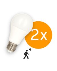 2 stuks Bailey LED peer met bewegingssensor E27 9W 820lm 2700K Niet-Dimbaar