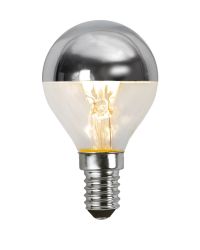 Filament LED kopspiegellamp zilver E14 3.5W 2700K Dimbaar