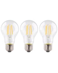3 stuks Müller filament LED lamp E27 4.9W 470lm 2700K Helder Niet-Dimbaar A60