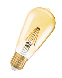 Osram filament LED Rustieklamp ST64 E27 7W 2400K Goud Dimbaar