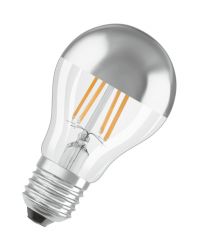 Osram led kopspiegellamp zilver E27 7W 2700K dimbaar