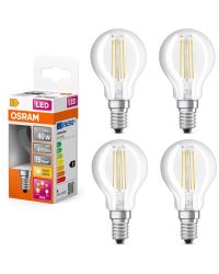 Osram LED Kogellamp E14 4W/827 470lm | 3-staps 