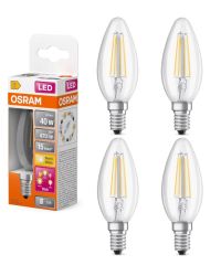 Osram LED Kaarslamp E14 4W/827 470lm | 3-staps 