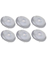 6 stuks Osram LED AR111 G53 12V 7.3W/927-918 24º 450lm GlowDim Cri90