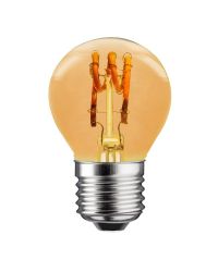 LEDmaxx LED kogellamp E27 3W 100lm 1800K Goud dimbaar P45