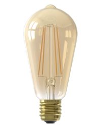 Calex LED Rustieklamp ST64 E27 4.5W 2100K Goud dimbaar