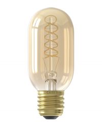 OP=OP Calex LED Flexfilament buislamp E27 4W 2100K Goud Dimbaar