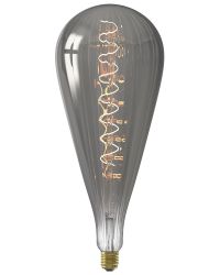 OP=OP Calex Malaga LED E27 6W 90lm 2100K Titanium dimbaar Ø16x40cm