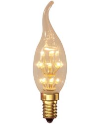 OP=OP Calex Pearl LED Tip Kaarslamp E14 1W 70lm 20leds 2100K Niet Dimbaar