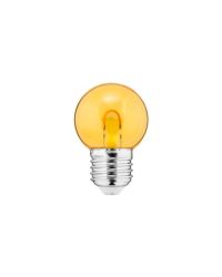 Thorgeon LED kogellamp gekleurd E27 1W helder Geel Niet-Dimbaar P45