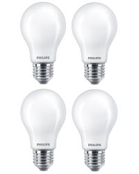 4 stuks Philips LED lamp E27 4.5W 470lm 2700K Mat Niet-Dimbaar A60