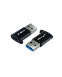 Integral USB-C naar USB-A 3.0 Converter Adapter (Twin Pack) | SuperSpeed 5Gb/s | Type-C naar Type-A