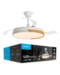 Modee plafondventilator met lamp 33W 4600lm CCT 3000-6000K Ø107cm met afstandsbediening