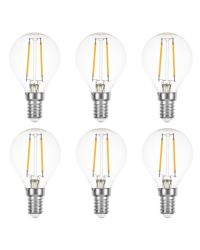 6 stuks LEDmaxx LED kogellamp E14 1W 120lm 2700K helder Niet-Dimbaar P45