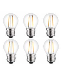 6 stuks LEDmaxx LED kogellamp E27 1W 120lm 2700K helder Niet-Dimbaar P45