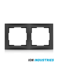 ION Industries Afdekraam 2-voudig | E1 | Mat Zwart RAL 9017