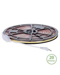 COB LEDstrip 220V 2700K | 20 meter | IP65 | inclusief 0.5 meter Eurostekker