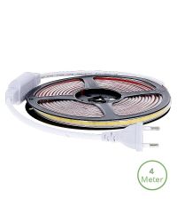 COB LEDstrip 220V 2700K | 10 meter | IP65 | inclusief 0.5 meter Eurostekker
