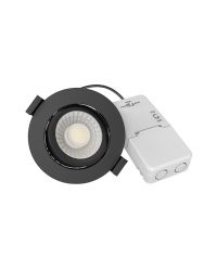 Miran Slim-Fit LED Inbouwspot 5W/7W - CCT 2700K/3000K/4000K - IP65 - Zwart - Dimbaar