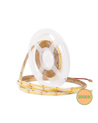 COB LEDstrip Vrij Knipbaar 24V DC 5 Meter 10W/m 2700K CRI>80 IP20 Dimbaar | 8mm