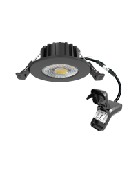 LED inbouwspot HUGO 6W dimbaar IP65 met CCT-switch - Zwart