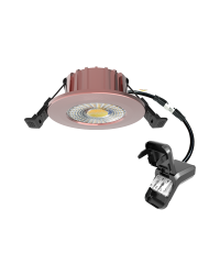 LED inbouwspot HUGO 6W dimbaar IP65 met CCT-switch - Koper