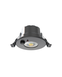 LED inbouwspot Odessa 6W dimbaar zwart - CCT-switch - IP65 - met PIR-sensor