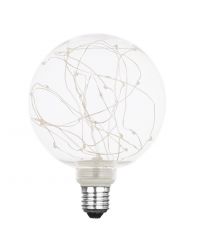 LED G125 Globelamp E27 1.5W met 30 gekleurde lampjes Niet-Dimbaar Ø12.5cm