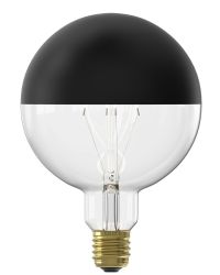 OP=OP Calex LED Kopspiegel Zwart G125 E27 4W 200lm 1800K dimbaar Ø12.5cm | Beste kleurweergave