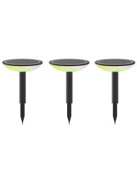 3 stuks Calex Smart Outdoor 24V Tuinverlichting Padverlichting grondspot RGB en Warm Wit Licht