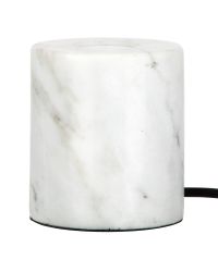 Tafellamp E27 Marmer Wit met 1.8m snoer en schakelaar