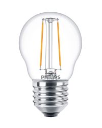Philips LED kogellamp E27 2W 250lm 2700K Helder Niet-Dimbaar P45