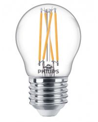 OP=OP Philips LED filament kogellamp E27 3.2W/927-922 WarmGlow Cri90